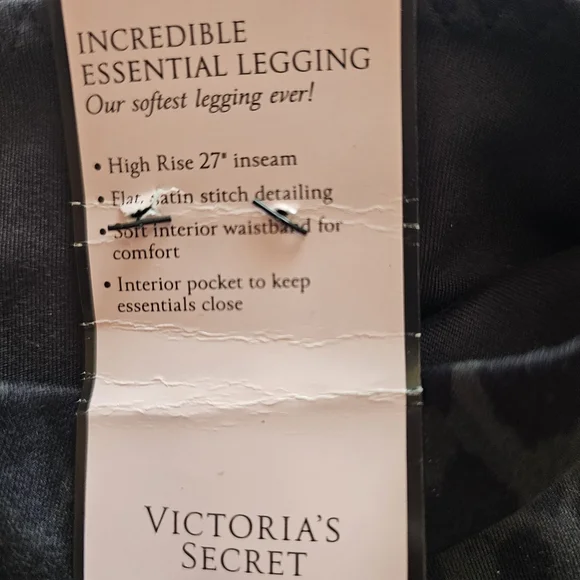Victoria's Secret Incredible Essential‎ Leggings Leopard High Rise 27" NWT Sz 12 - Picture 2 of 3